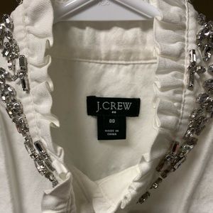 COPY - J Crew Rhinestone Collar Sleeveless Blouse